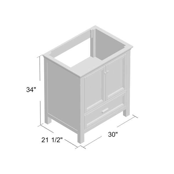 Beachcrest Home Melgar 30" Single Bathroom Vanity Base Only & Reviews